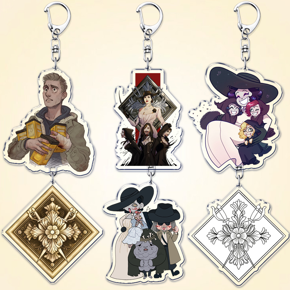 เกมร้อน Lady Hausmitrescu พวงกุญแจสําหรับผู้หญิงอุปกรณ์เสริมแวมไพร์พวงกุญแจแฟนเพื่อนของขวัญ