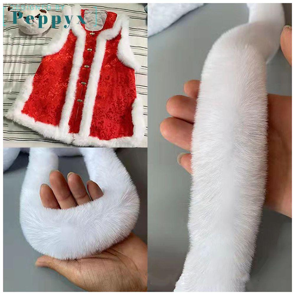 PEPPYX Furry Ribbon DIY Craft Furry Fluffy เย็บ Faux Rabbit Furry