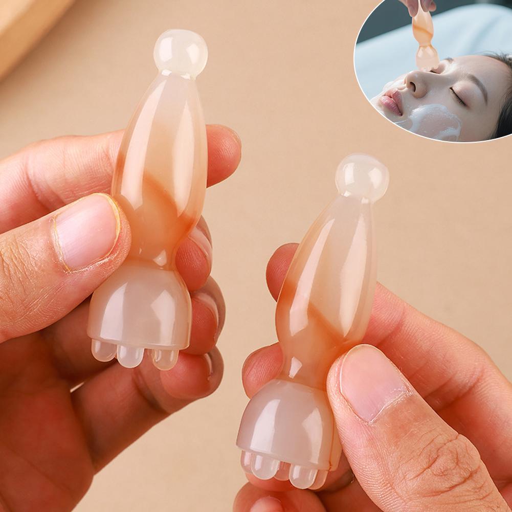 Mini Lotus Seedpod นวด Meridian นวด Stick สําหรับดวงตาและใบหน้า Acupressure Gua Sha เครื่องมือ A3h4