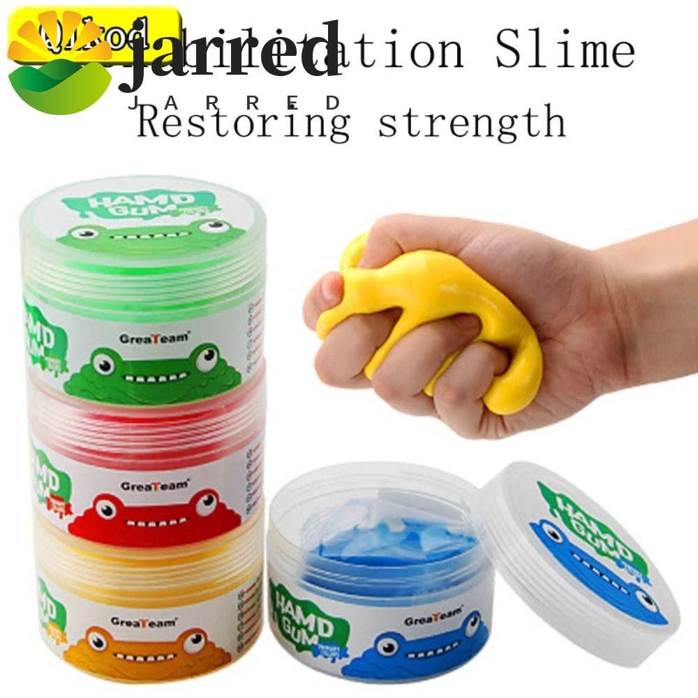 JARRED Finger Training Putty, 4 ชิ้น/เซ็ตนุ่มยืดมือ Putty Squiz ของเล่น,ของเล่นเพื่อการศึกษา Non-Sti