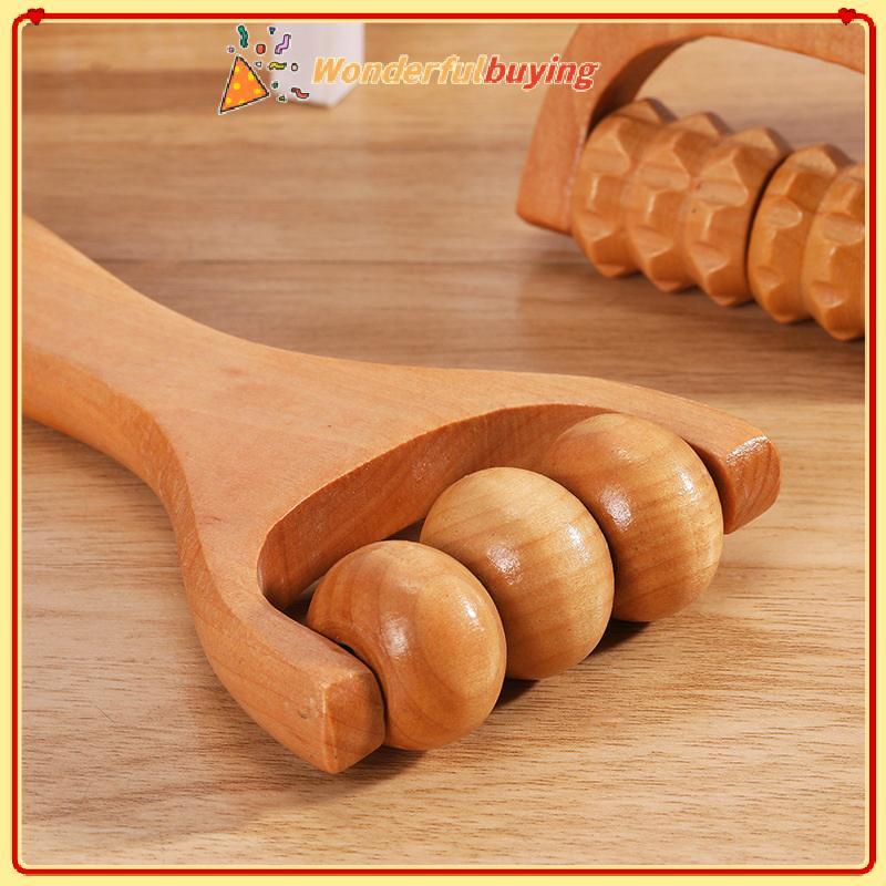WBTH 1PC ไม้ Roller Massager Ne, ไหล่และขา Universal Hand Massager เครื่องมือนวดนวดเท้า Vary