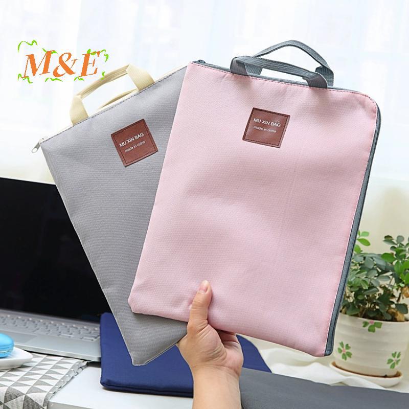 [M&E] Office Multi Layer A4 File Bag Handheld Oxford Canvas Briefcase Student Storage [ใหม่]