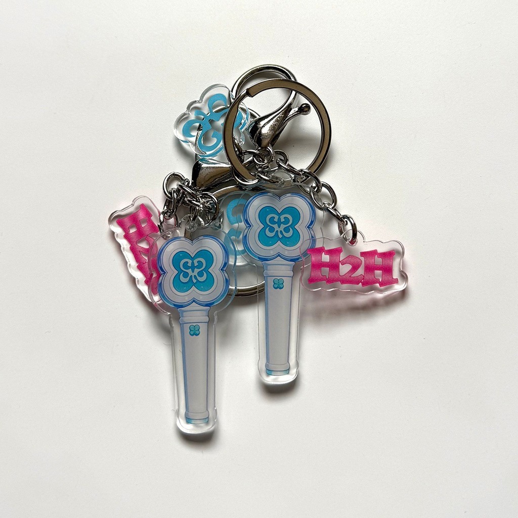 2-50pcs H2H Hearts2Hearts FOCUS Lightstick Key Chain การ์ด Lomo Chase Makestar Soundwave POB Photoca