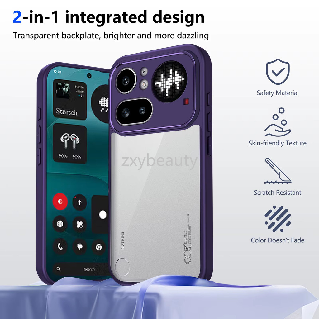 สําหรับไม่มีอะไรโทรศัพท์ 4A Pro 3A Lite 2026 5GกรณีClear Frosted Matteป้องกันกรณีสําหรับPhone4A 4APr