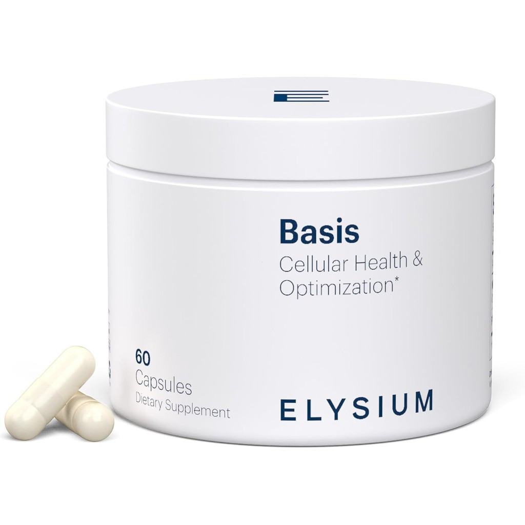 ELYSIUM Basis NAD Plus อาหารเสริม 30 เสิร์ฟ - พร้อม Nicotinamide Riboside 250 มก. และ Pterostilbene 
