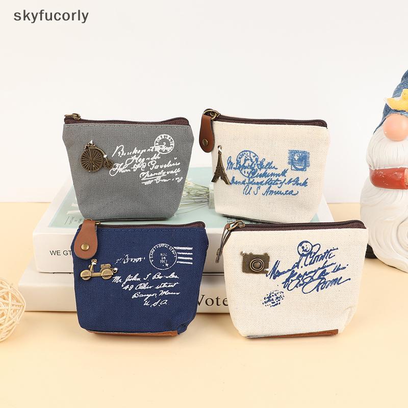 [SYFU] Fashion Womens Lady Kid Coin Wallet Lady Small Mini Coin Pouch Zipper Money Key Headphone Lin