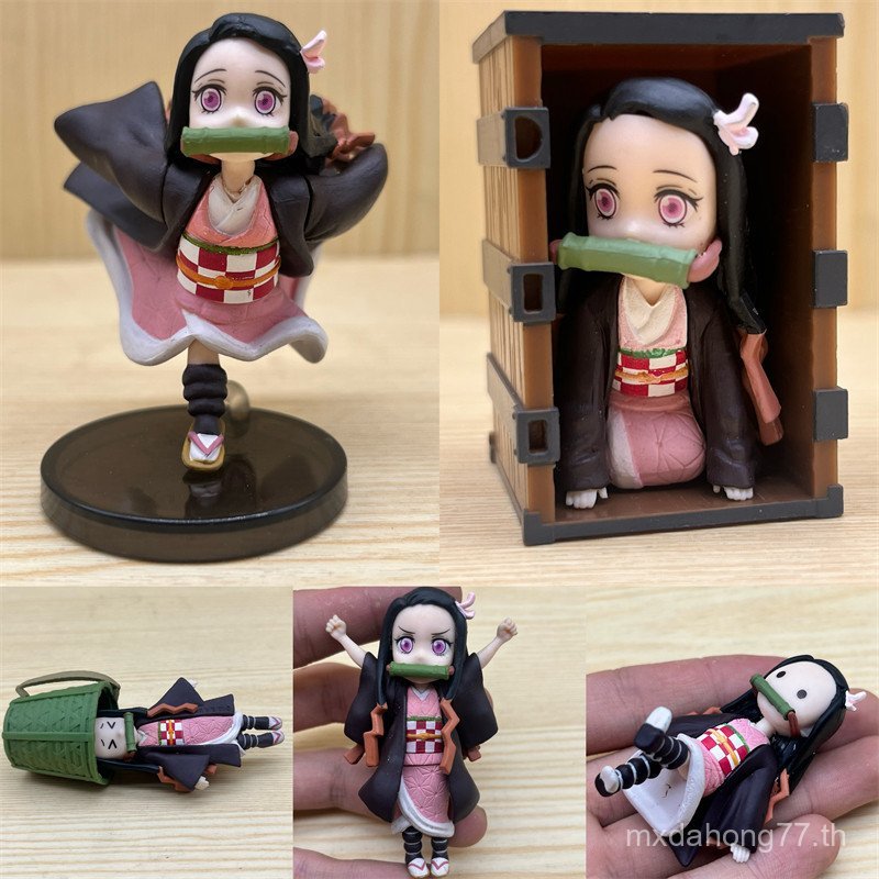 ของแท้สินค้าจํานวนมากแว่นตาโรงงาน wcf ประตูห้องครัว Nezuko Demon Slayer Mini รูปแบบ Nezuko รุ่น Q