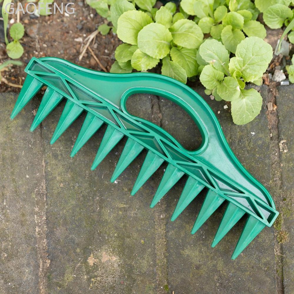 GAOFENG 12 หลุม Seed Spacer Seeder เครื่องมือสวนปลูกแม่แบบ Dibber ดิน Digger คู่มือ SEED Spreader Pu