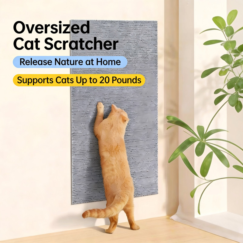Cat Scratching Board สติ๊กเกอร์ติดผนัง Cat Climbing Mat ทนต่อการสึกหรอ Scratcher แมว Non-Shedding Claw แผ่นบด