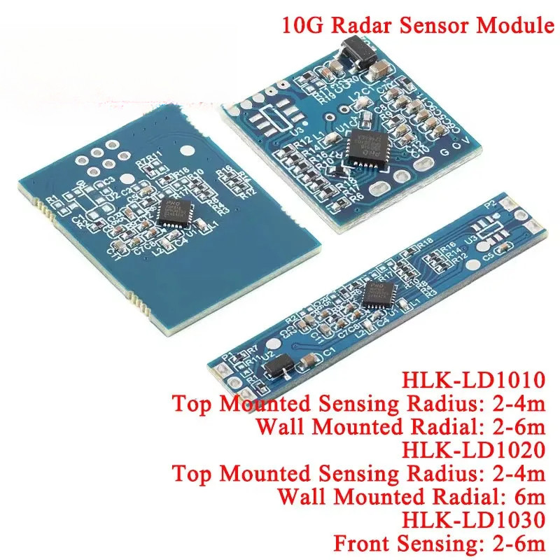 5-10pcs LD1030 LD1020 LD1010 10G สมาร์ทมนุษย์ Presence Sensing Radar โมดูลอัจฉริยะมนุษย์ไมโครเวฟ X-b
