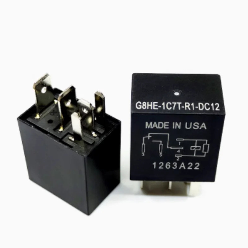 G8HE-1C7T-R1-DC12 ยี่ห้อใหม่ของแท้รีเลย์รถยนต์ 5 พิน TFRU