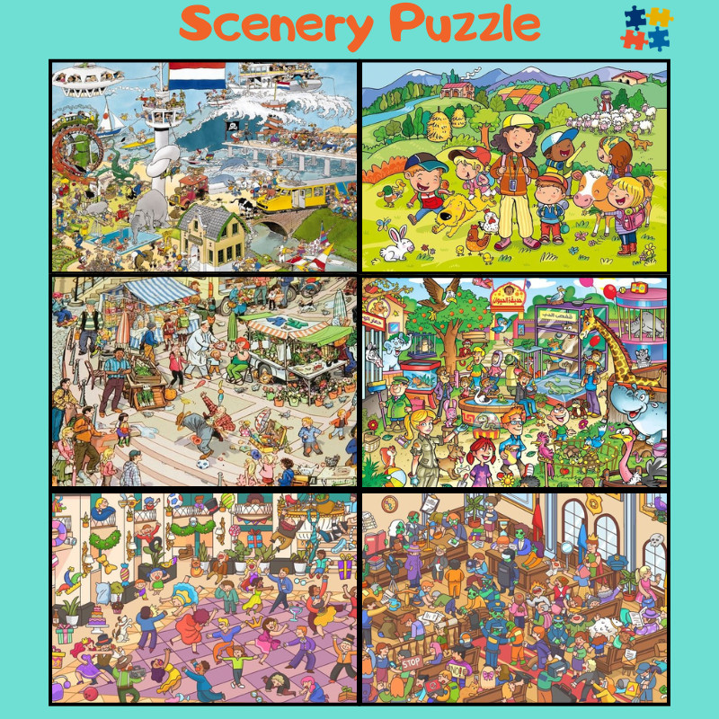 【 Scenery Puzzle】จิ๊กซอว์ 300 ชิ้น จิ๊กซอว์ 500 ชิ้น จิ๊กซอว์ 1000 จิ๊ก jigsaw puzzle จิ๊กซอว์ไม้  ตัวต่อจิ๊กซอว์ 324