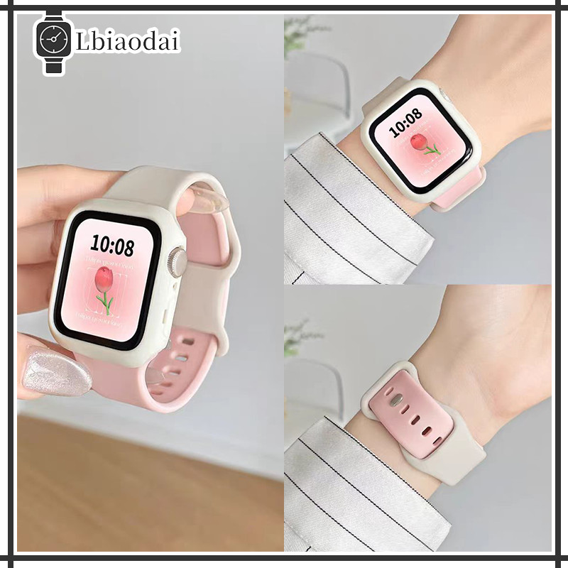 สายซิลิโคนวงนุ่มกีฬา for Smartwatch SE 3 Ultra 3 2 49มม. Iwatch Series 11 10 9 8 7 6 5 4 3 2 1 46 45 44 42 41 40 3มม.