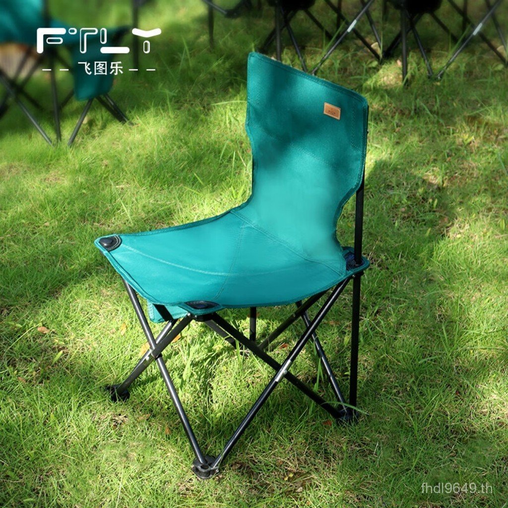 กลางแจ้งขนาดกลาง CDY0301 Flying เก้าอี้พับอัพเกรด Pine Green เก้าอี้ระเบียง Tule Storage UE3P