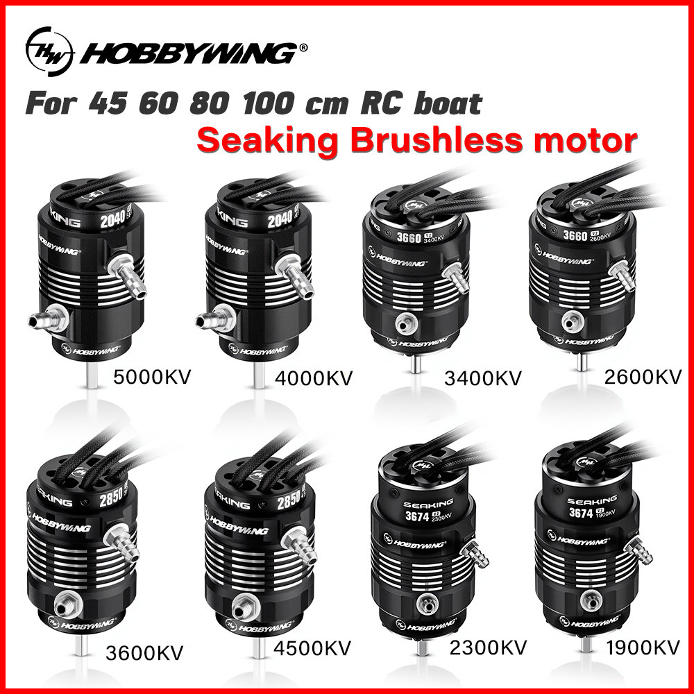 Seaking V2 Sensorless Brushless Motor 2040/2850/3660/3674 | Hobbywing | Compatible with SeaKing V4 E