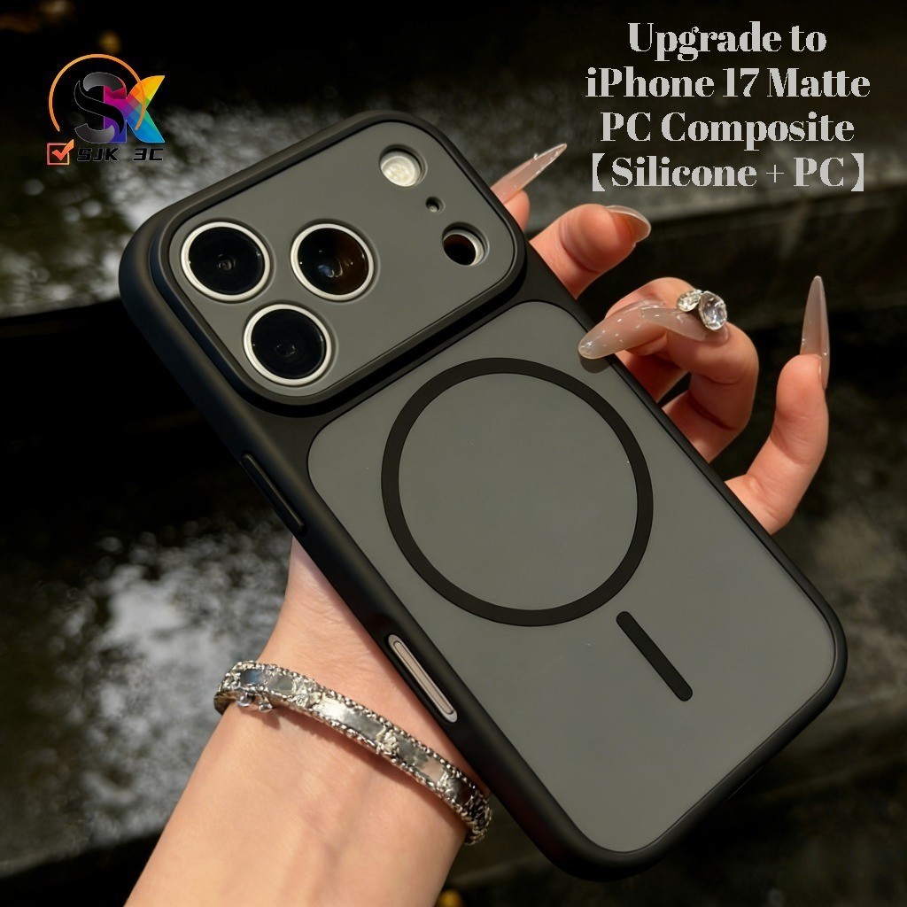 สไตล์เว็บไซต์อย่างเป็นทางการ อัพเกรด iPhone 17Magnetic ใหม่เคสโทรศัพท์สําหรับ iPhone 17Pro 13 14 15 16 17 Pro Max 11 12 ปลอกซิลิโคน + PC Magnetic กันกระแทกฝาครอบป้องกัน