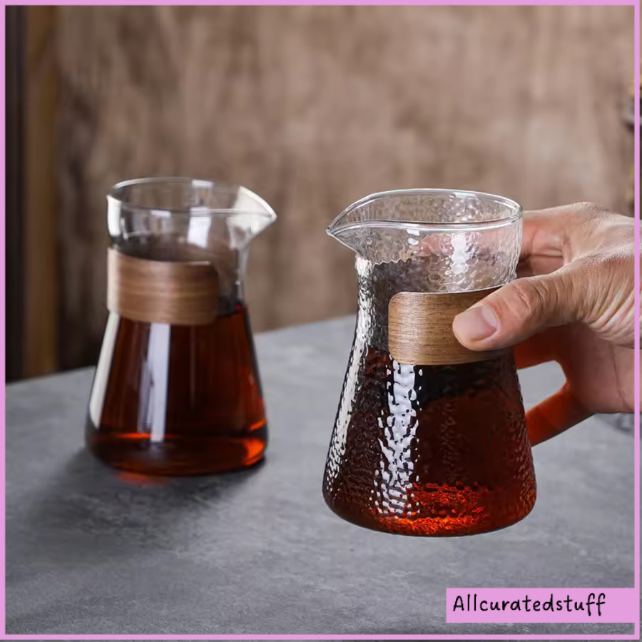 One Two Cups Pour Over Coffee Server Glass Carafe 500ml - FM-5ML