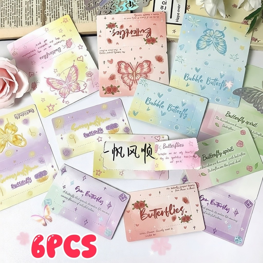 6 ชิ้น/แพ็คที่ไม่ซ้ํากัน DIY Creative Scratch การ์ดเด็กรางวัลจุด Interactive Lottery Encouragement ข