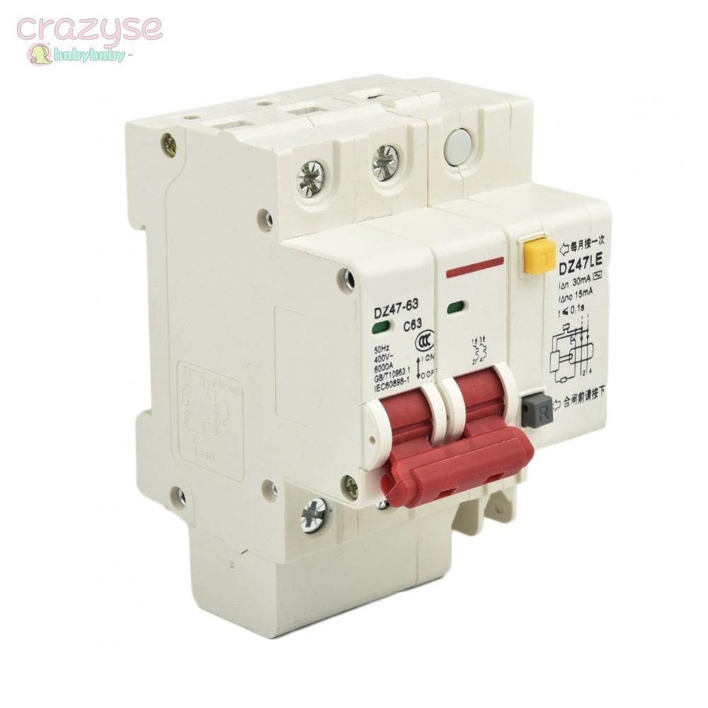 DZ47LE63 2p 6A63A 230V เซอร์กิตเบรกเกอร์พร้อมความจุวงจรสั้น Lcb 6kA