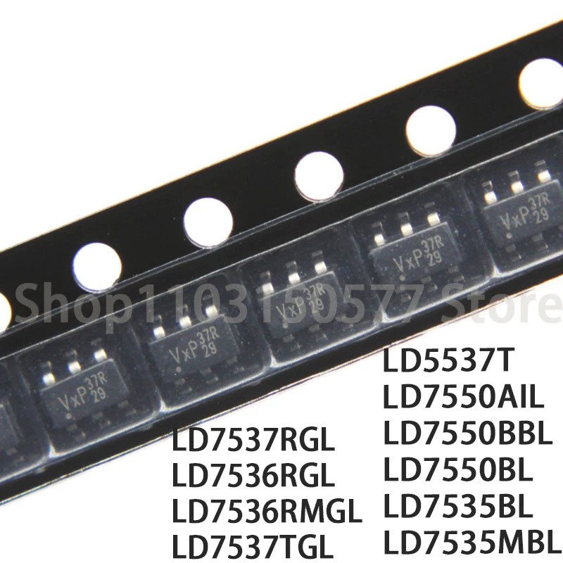 5PCS LD7537RGL(37R) LD7536RGL(3636S36R)LD7536RMGL LD7537TGL LD5537T(37T)LD7550AIL LD7550BB-BL7C 7550