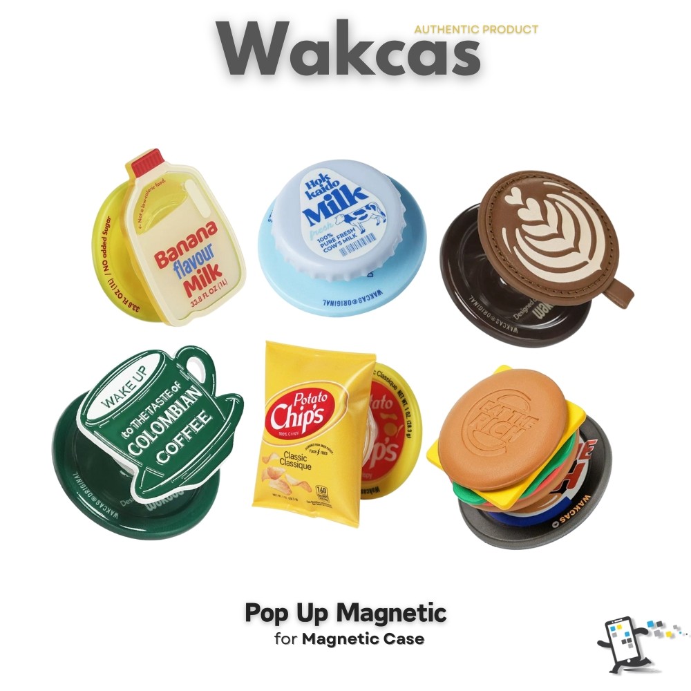 Wakcas Pop Up Magnetic สำหรับ iPhone, Samsung หรือ Smarphone อื่นๆ ที่ใส่ Magnetic Case