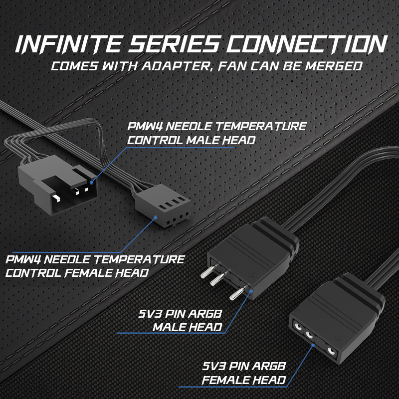 พัดลมคอมพิวเตอร์เดสก์ท็อป พัดลมเคส พัดลม CPU พัดลมคอมพิวเตอร์ พัดลม 120mm พัดลม 4 พิน พัดลม ARGB พัดลมเปลี่ยนสีได้ K208 - รูปที่ 2