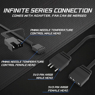 พัดลมคอมพิวเตอร์เดสก์ท็อป พัดลมเคส พัดลม CPU พัดลมคอมพิวเตอร์ พัดลม 120mm พัดลม 4 พิน พัดลม ARGB พัดลมเปลี่ยนสีได้ K208