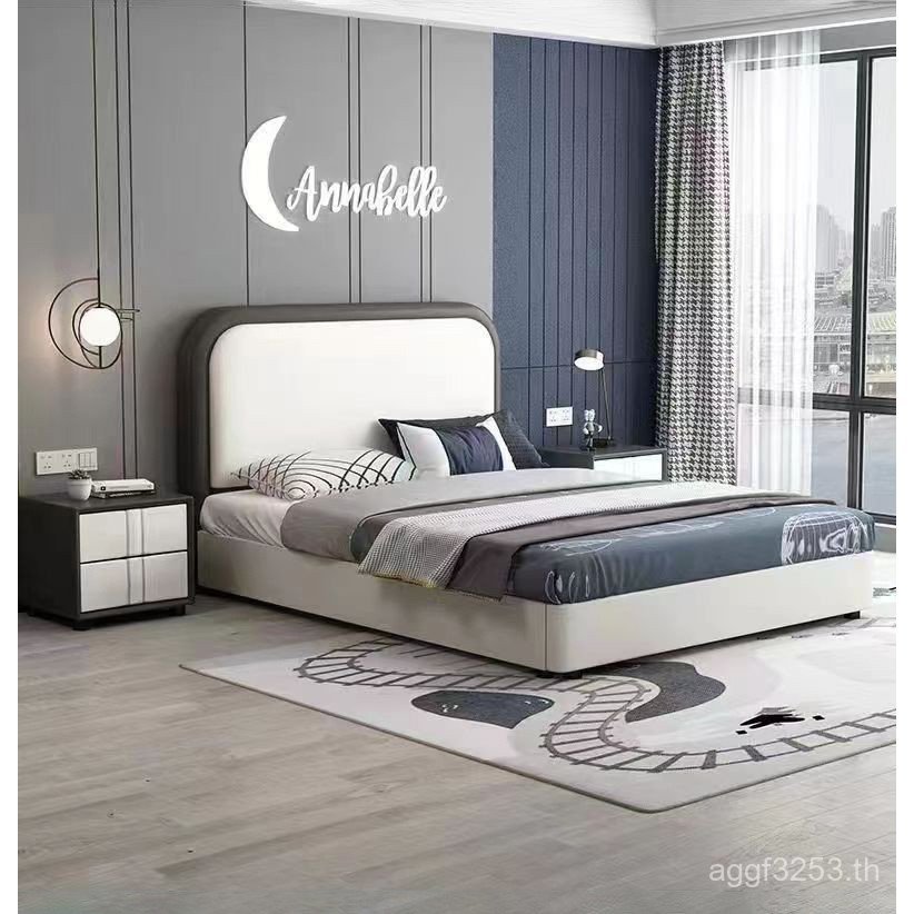 Nordic Princess Bed Air Pressure High Box 1.35m Pipi Boy Storage Childrens Room Girl Bed 1.2m 1m Bed