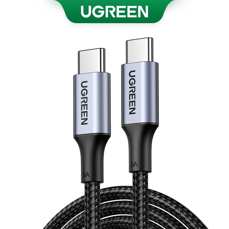 Ugreen USB C ถึง USB Type C สําหรับโทรศัพท์ PD 100W 60W สําหรับโทรศัพท์ Quick Charge 4.0 USB-C Fast USB Charge