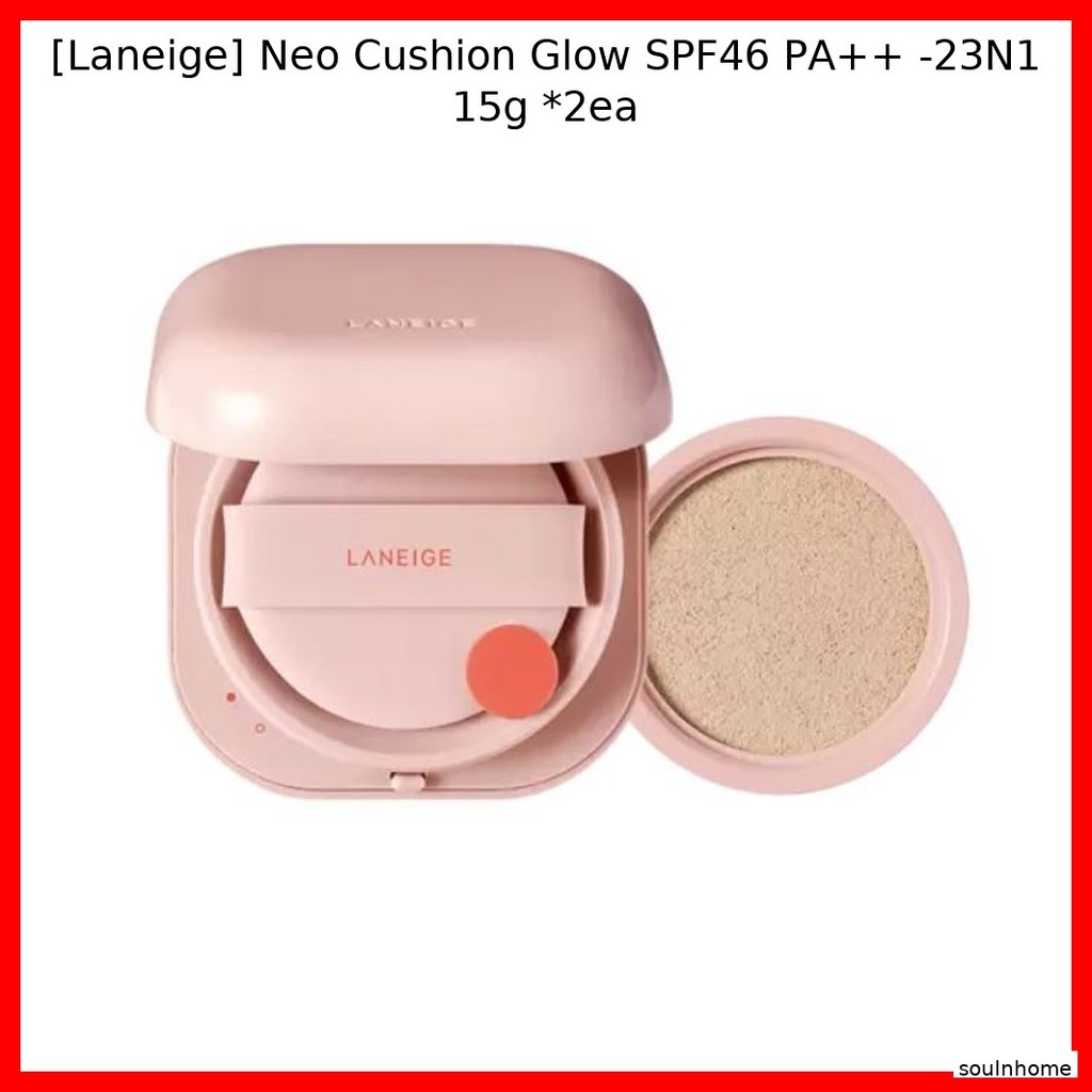 [Laneige] Neo Cushion Glow SPF46 PA++ -23N1 15g*2 / Korean Cushion Foundation / Radiant Glow by soul