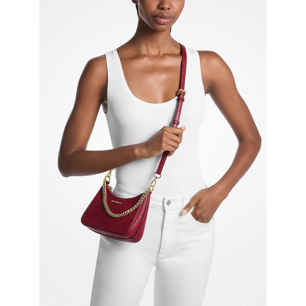 Jet Set Travel Pebbled Leather Convertible Crossbody Bag (35F5GTVC5L)