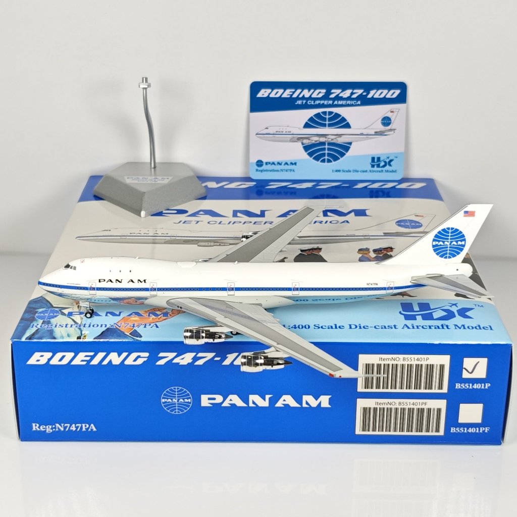 [] HX 1: 400 Pan America Airlines B747-100 N747PA N735PA N732PA N733PA โลหะผสม