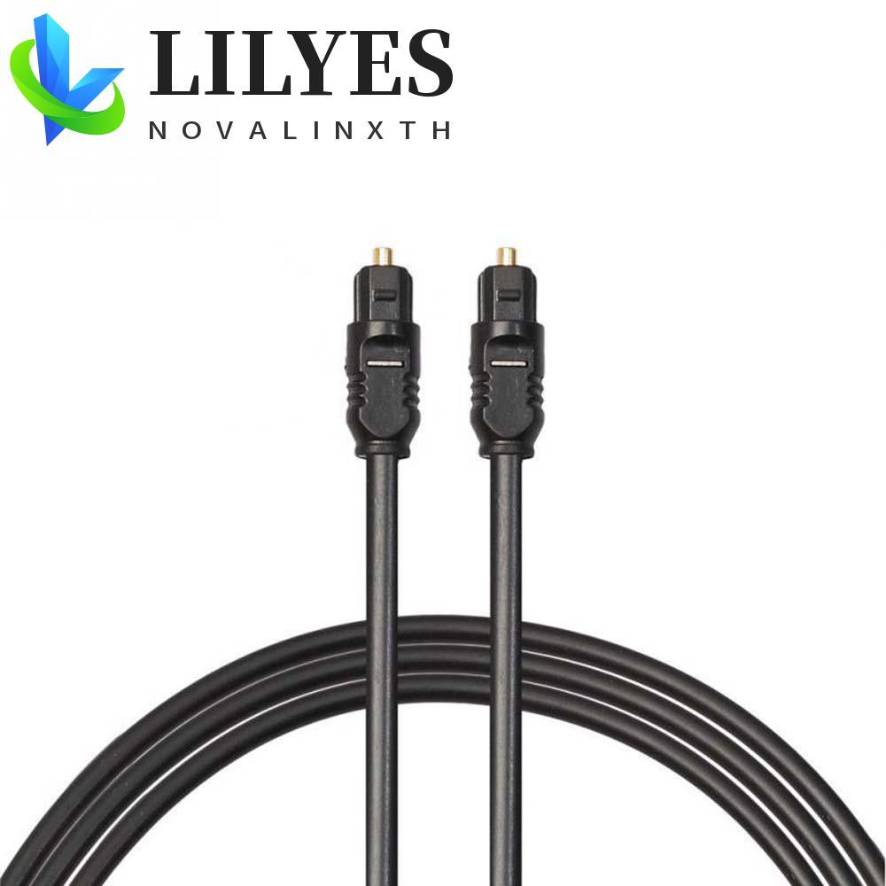 LILYES Digital Optical Audio Cable Cord คุณภาพสูง Fibre SPDIF MD DVD Gold Plated Digital Audio Cable