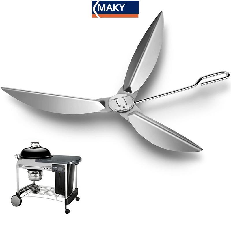 MAKY One-Touch Cleaning System Kit Design สําหรับ Weber Kettle Grill, สําหรับ 7444 Weber Grill อะไหล