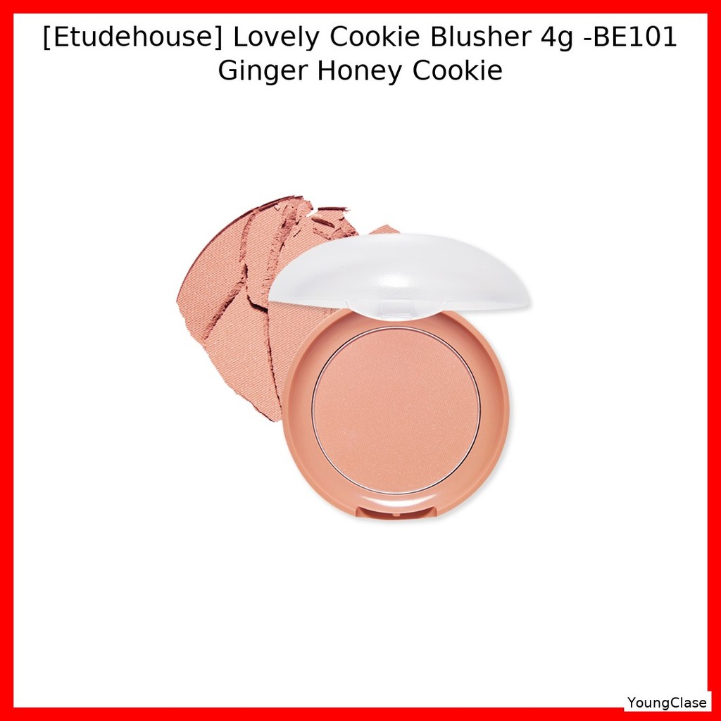[Etudehouse] Lovely Cookie Blusher 4g -BE101 Ginger Honey Cookie / Korean Blusher / Natural Glow / ข