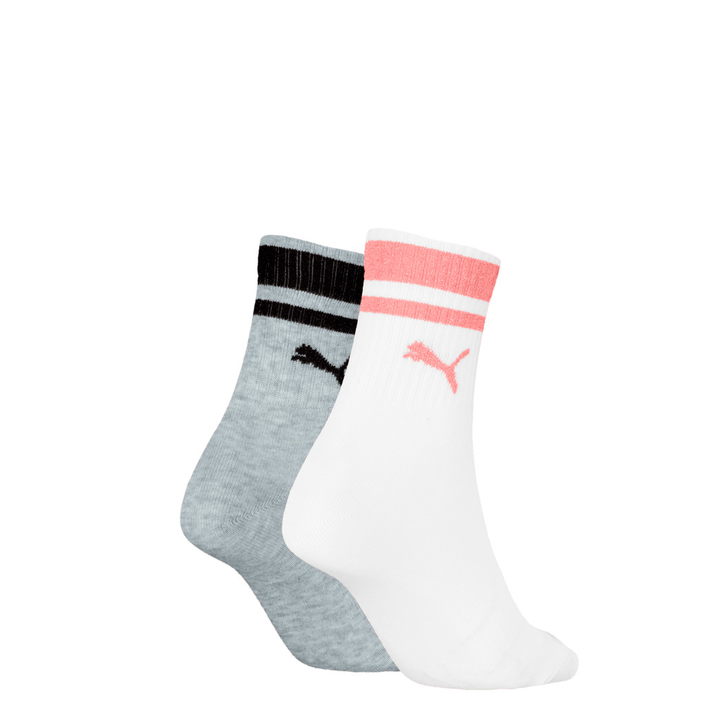 PUMA جوارب Quarter للجنسين (زوجان) — أبيض — صورة 3