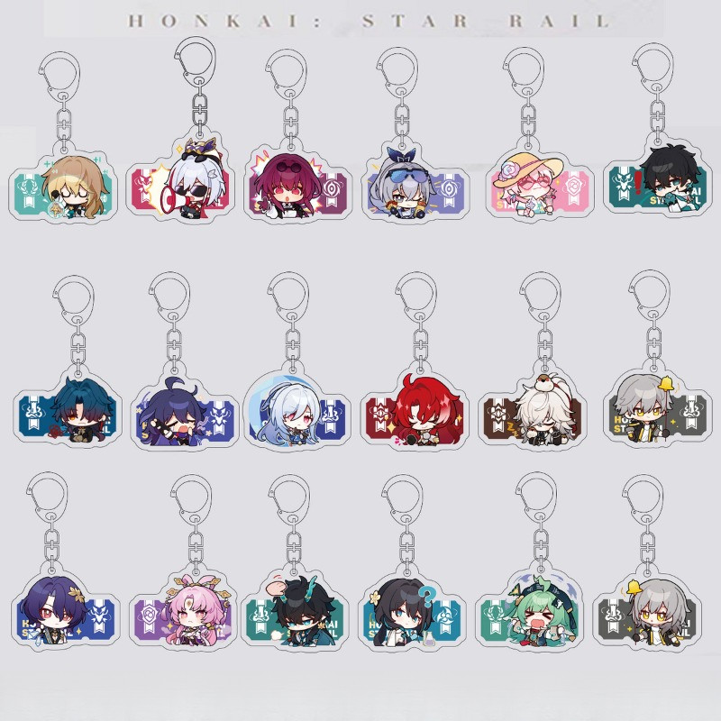 Honkai: Star Rail Huo Topaz Dan Heng Kafka Blade Jingliu พวงกุญแจน่ารักการ์ตูนอะนิเมะจี้พวงกุญแจ