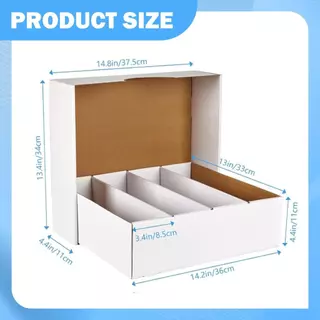 [txejgi] Trading Card Storage Box Organizing Protecting Sorting Tray Case Sports Card Organizer for Toy Collectible Card Collectors Gift