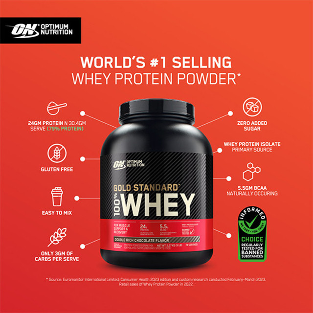 Optimum Nutrition Gold Standard Whey Protein-ดับเบิ้ลริชช็อกโกแลต - รูปที่ 6