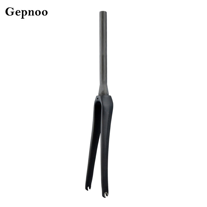 Gepnoo Road Bike Full Fibre Forks Fix Gear Front Fork Black Threadless 28.6mm/1-1/8inch