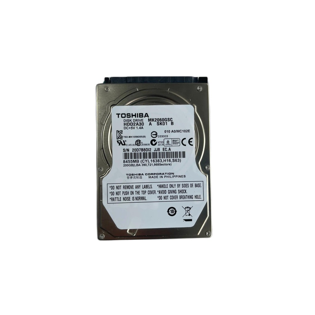ยี่ห้อใหม่ดิสก์ไดรฟ์ MK2060GSC HDD2G31 Y ZL01 DC+5V 1.4A 200GB สําหรับ BMW รถวิทยุ HDD ระบบนําทาง