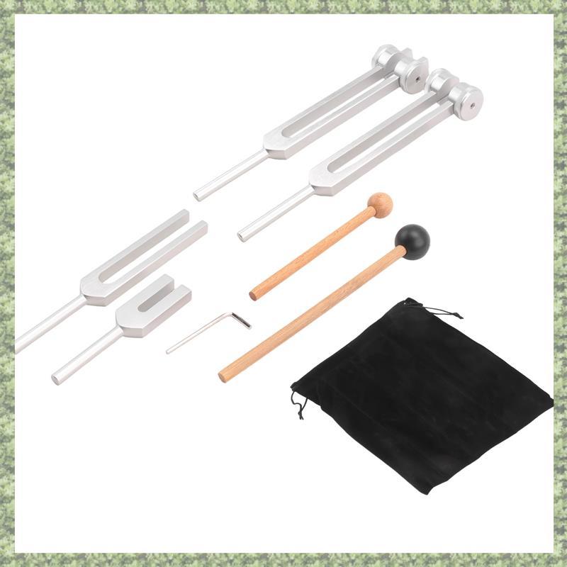 (FYCE) ชุดส้อมปรับแต่ง 4 ชิ้น(128Hz, 136.1Hz, MI 528Hz, 4096Hz),สําหรับ Healing Chakra,Sound Therapy