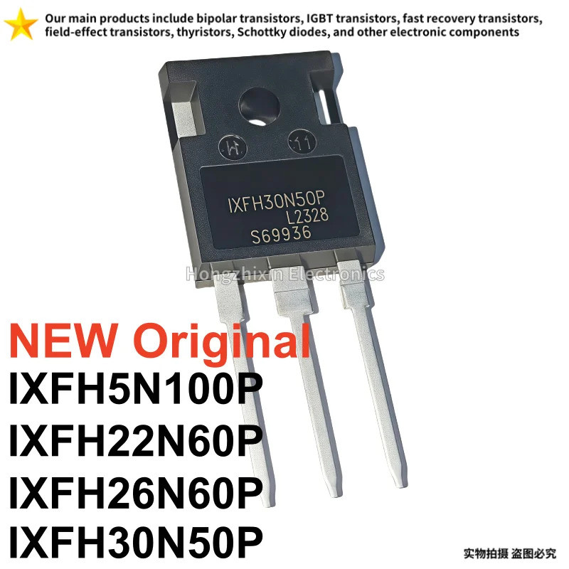 5PCS IXFH22N60P 22N60P IXFH26N60P 26N60P IXFH30N50P 30N50P IXFH5N100P 5N100P TO-247 Field Effect ทรา