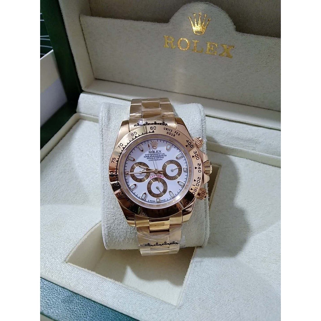 นาฬิกา Rolex Daytona นาฬิกา AUTOMATIC Mechanical คุณภาพสูง Pawnable