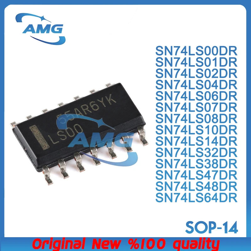 5PCS SN74LS00, 74LS01, 74LS02, 74LS04, 74LS06, 74LS07, 74LS08, 74LS10, 74LS14, 74LS32, 74LS47, 74LS4