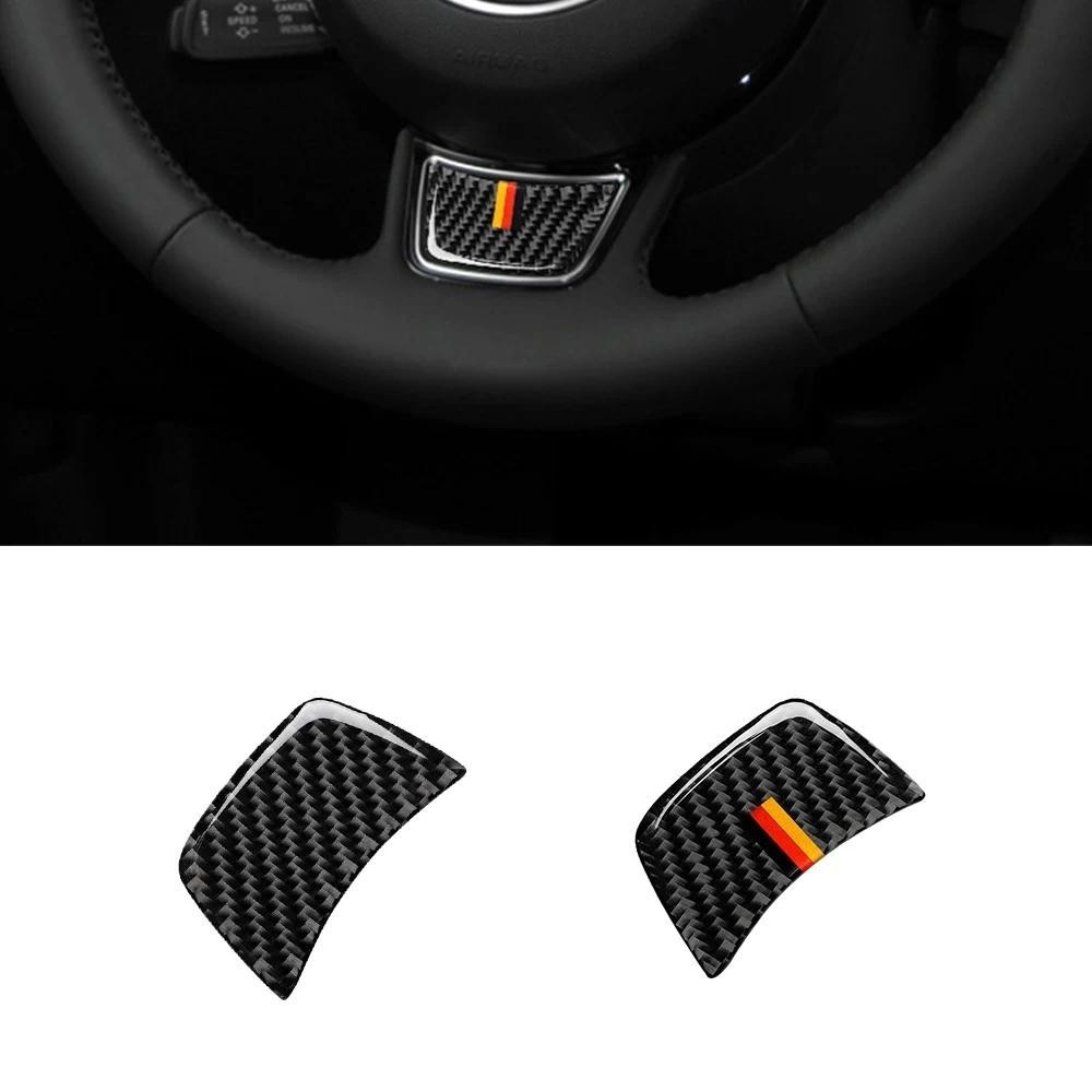 พวงมาลัยรถตกแต่งฝาครอบ Trim Decal สติกเกอร์สําหรับ Audi A4L A6L A3 Q3 Q5 Q7 2021 Auto อุปกรณ์ตกแต่งภ