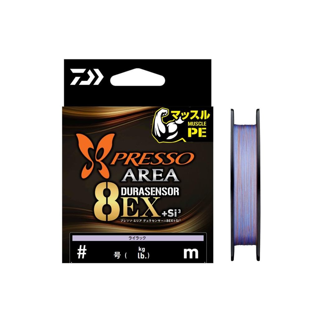 DAIWA PE Line UVF Presso Area Dura Sensor X8EX+Si3 0.4-180, high-strength fishing line Japan
