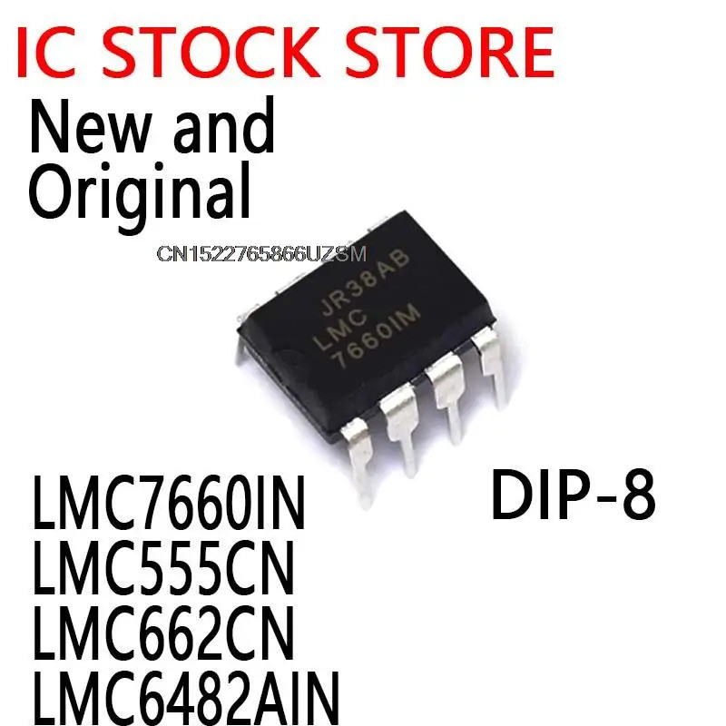5PCS LMC7660 7660 7660IN LMC555 LMC662 LMC6482 LMC7660IN LMC555CN LMC662CN LMC6482AIN DIP ชิป ic