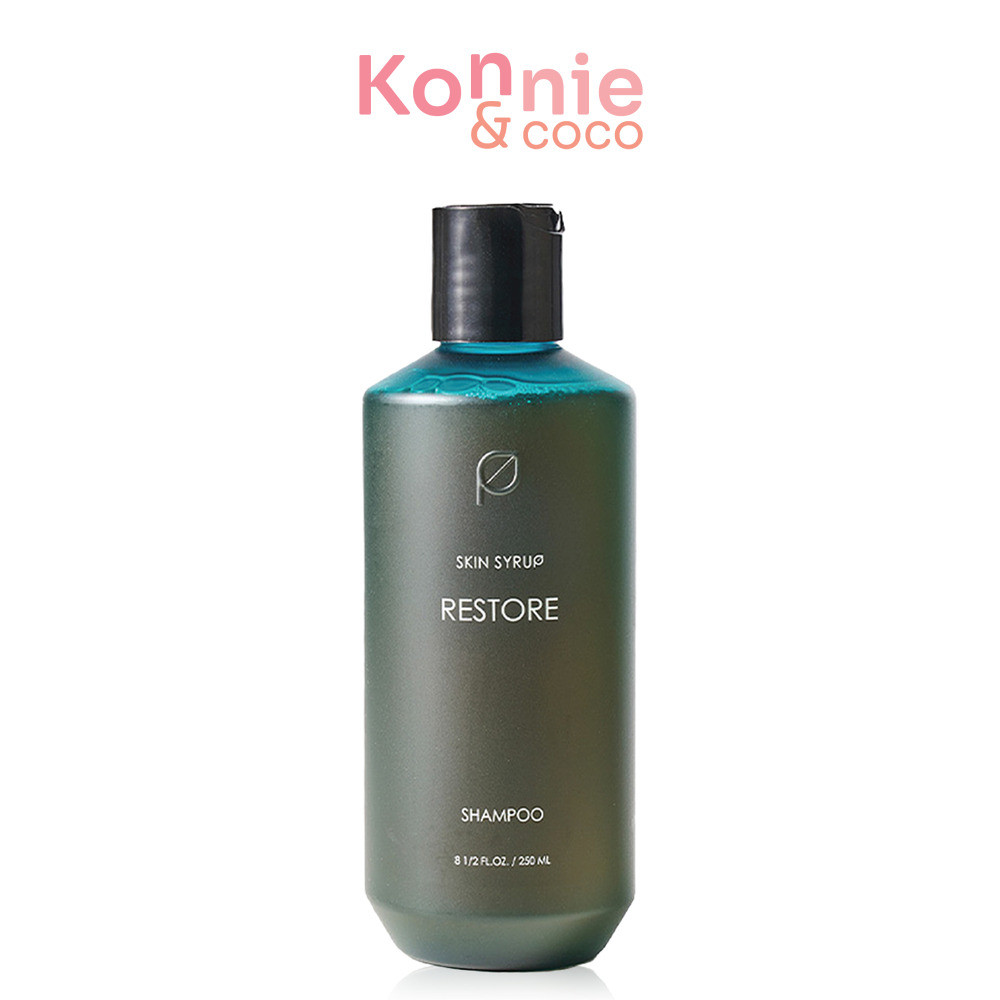 SKIN SYRUP Restore Shampoo 250ml แชมพูปรับสมดุลหนังศีรษะ สกิน ไซรัป ช่วยลดผมร่วง และความมัน.