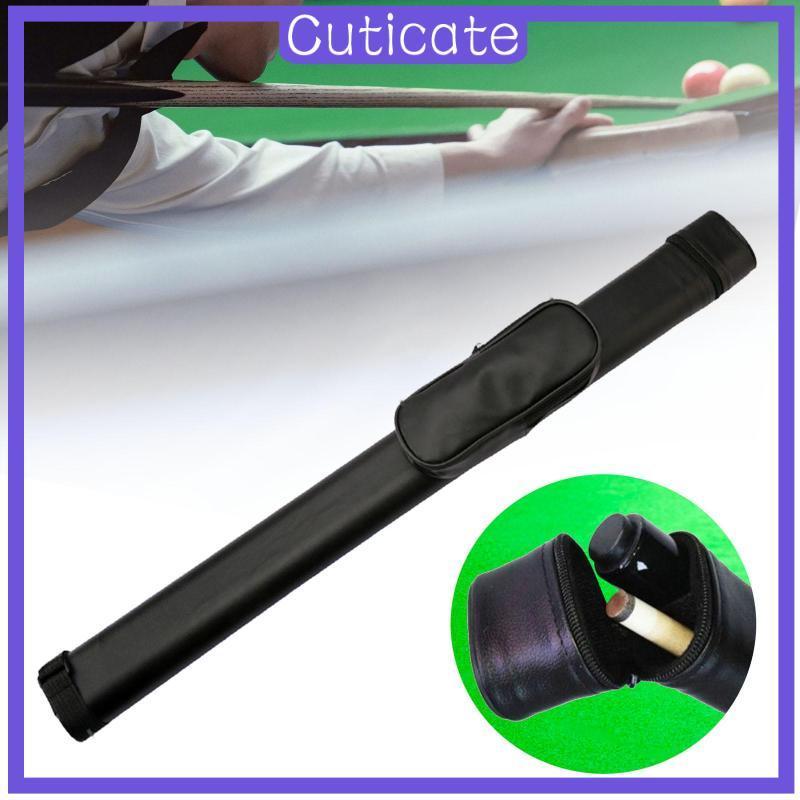 [น่ารัก] Hard Pool Cue Case Mens for Storage and Transport Black Snooker Cue Box for 1/2 Pool Cue Bi